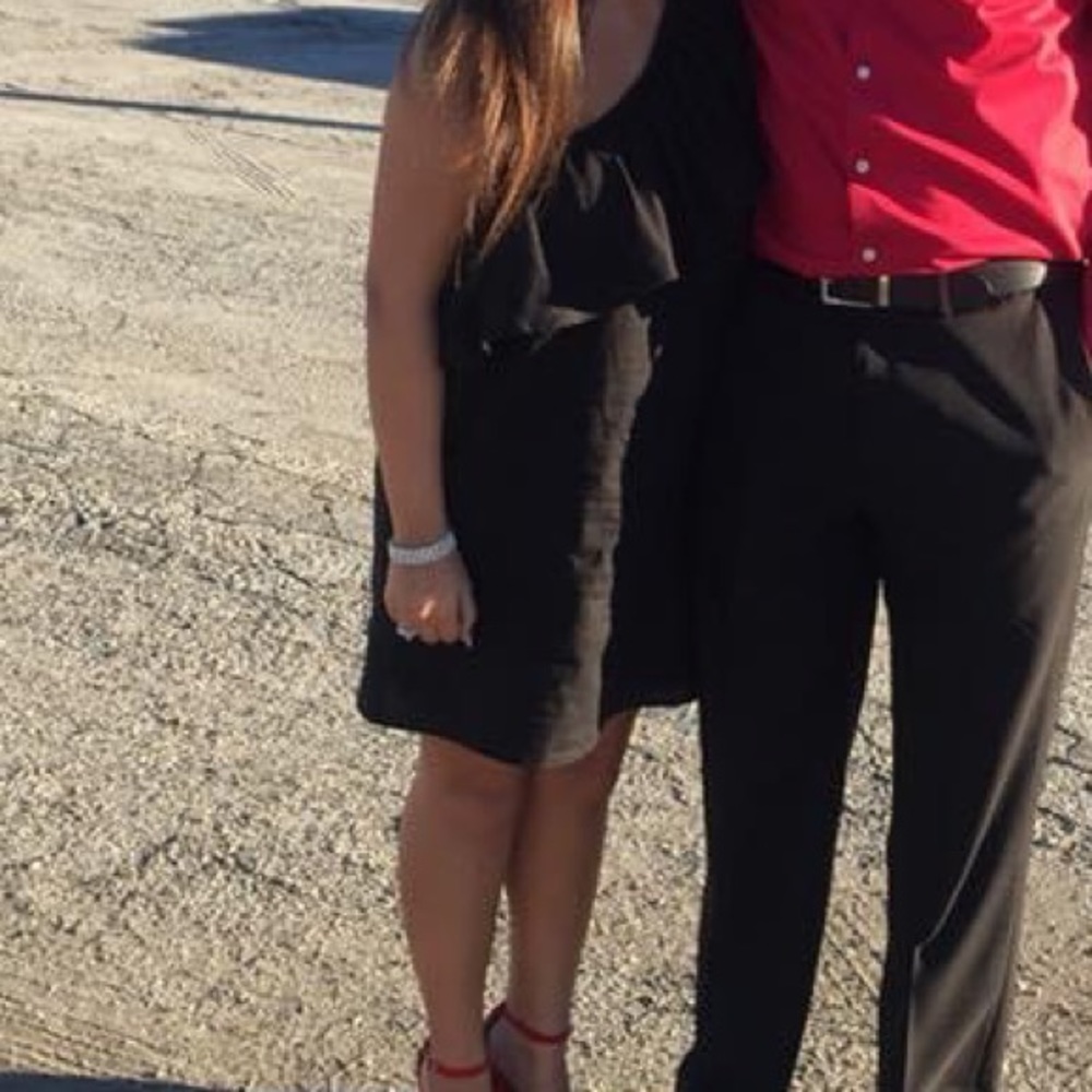 Off the shoulder Black dress